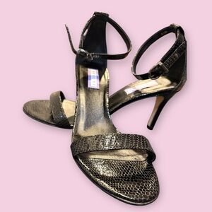 Priori🎀SnakeskinEmbossed🎀AnkleStrapHeels🎀Luxury🎀SZ8.5🎀Retail$229🎀Gorgeous!
